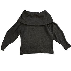 Beach Lunch Lounge Sz Large Priscilla Gray Sweater Boatneck Pullover